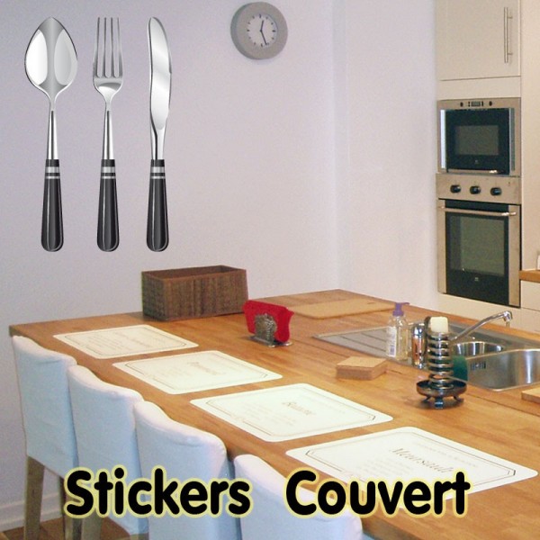 Stickers Cuisine Couverts