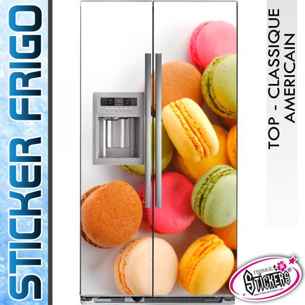 Sticker Frigo Americain Cuisine 100x180cm SAFRA0130 Macarons
