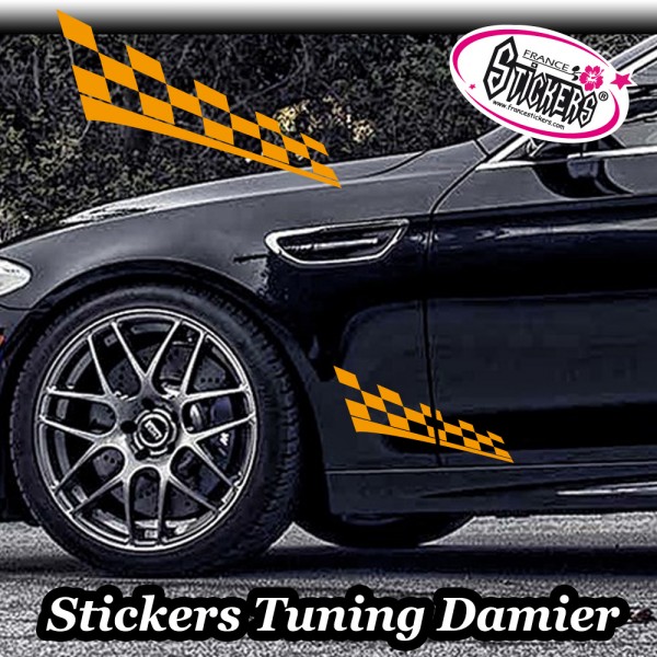 Stickers Autocollant Damier voiture tuning pas cher •.¸¸ FRANCE