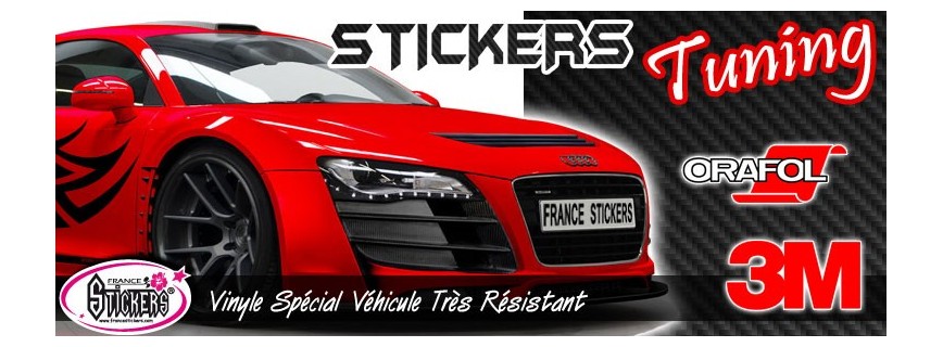Stickers voiture COURSE - Grand autocollant voiture – Innov Boutique